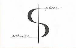 peso symbol with words prices and wages