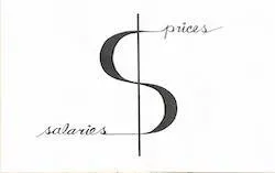 peso symbol with words prices and wages